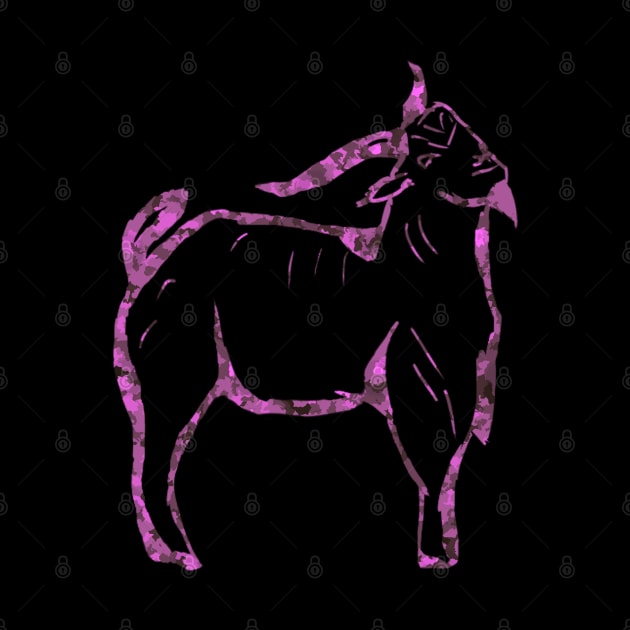 Pink Camo Goat by Dapperdanz