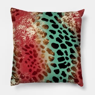 Holiday Leopard Print Pillow