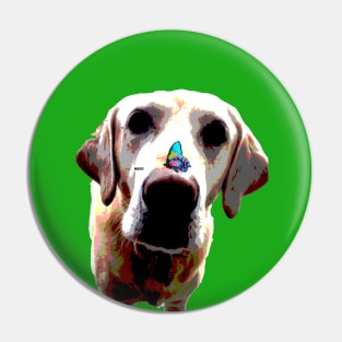 Yellow Labrador Retriever Pin