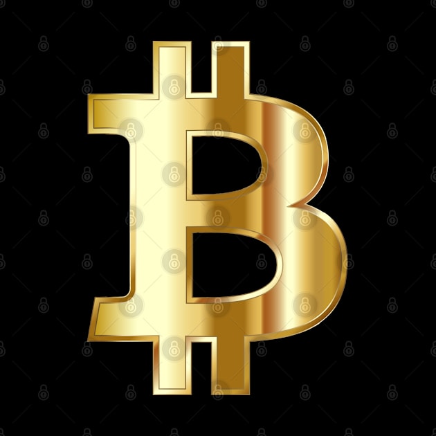 Bitcoin symbol BTC pocket design digital gold by Brasilia Catholic