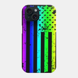 'Gay Pride American Flag' Awesome Rainbows Gift Phone Case