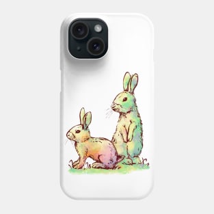 Psychedelic Fur Bunnies Phone Case