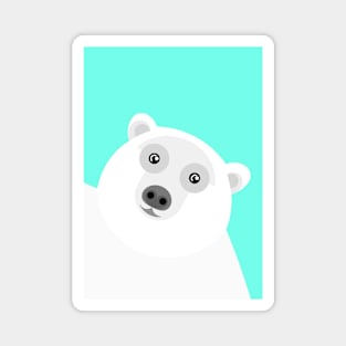 Polar Bear Portrait Magnet