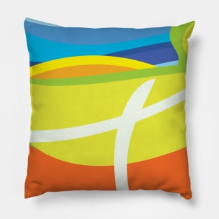 abstract summer pattern Pillow