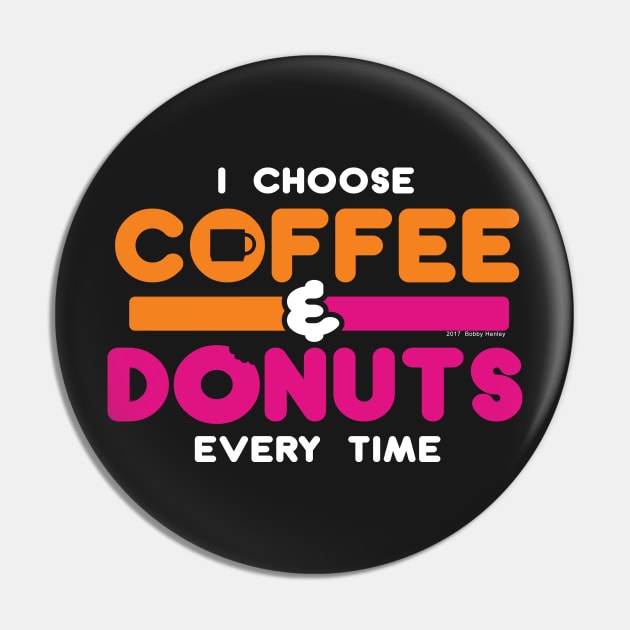 Coffee & Donuts Pin by Illustratorator