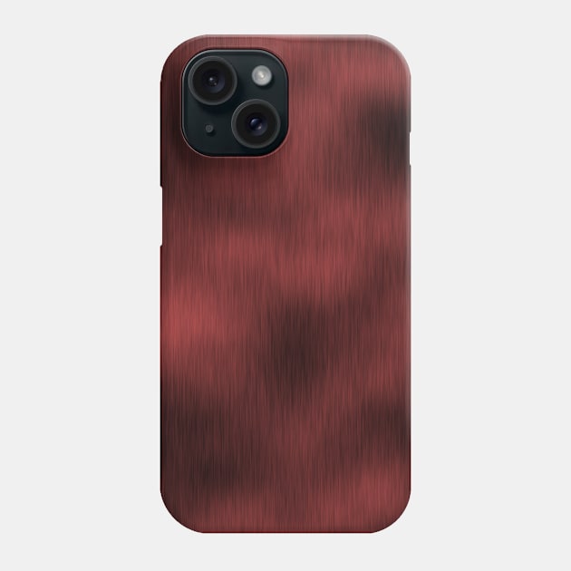 Brushed Steel- Red Phone Case by Veraukoion