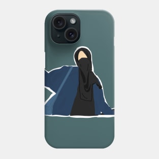 Peace; Muslim Lady portrait Phone Case