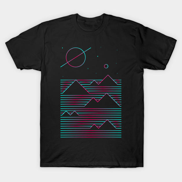 Landscape Space From Titan - Space - T-Shirt | TeePublic
