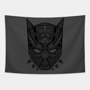 Black Panther Tribal Mask Tapestry