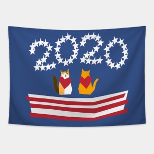 Patriotic 2020 Pets Tapestry