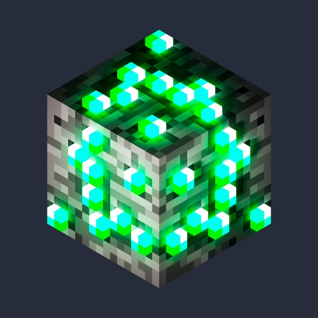 Block Emerald Ore 3D by Arkal