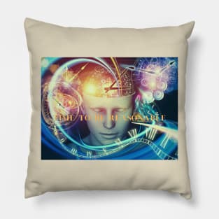 Time to be Reasonable Retro color Pillow