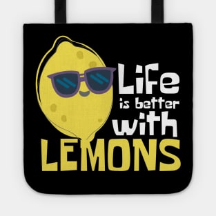 Life Is Better With Lemons Funny Tote