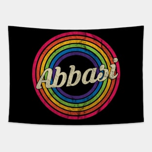 Abbasi - Retro Rainbow Faded-Style Tapestry