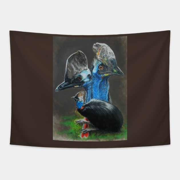 Cassowary Tapestry by BarbBarcikKeith