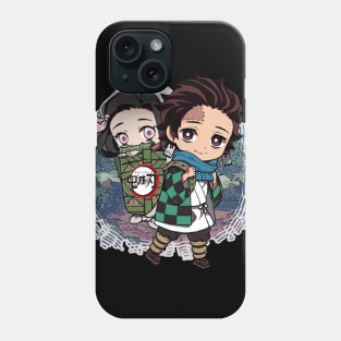 baby nezuko and tanjiro Phone Case