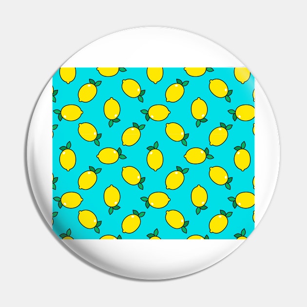 Lemon Pattern Pin by timegraf