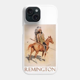 A Sioux Chief (1901) by Frederic Remington Phone Case