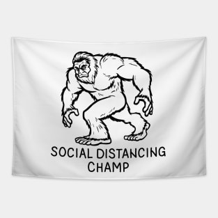 Bigfoot Social Distancing World Champ Tapestry