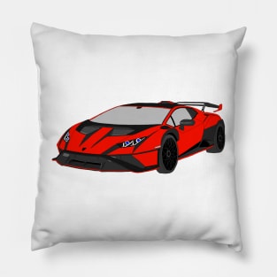 Lamborghini Huracan STO Selfmade car RED/BLACK Pillow