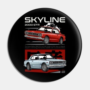 Iconic Skyline 2000 GTR Car Pin