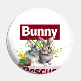 Bunny rescue Pin