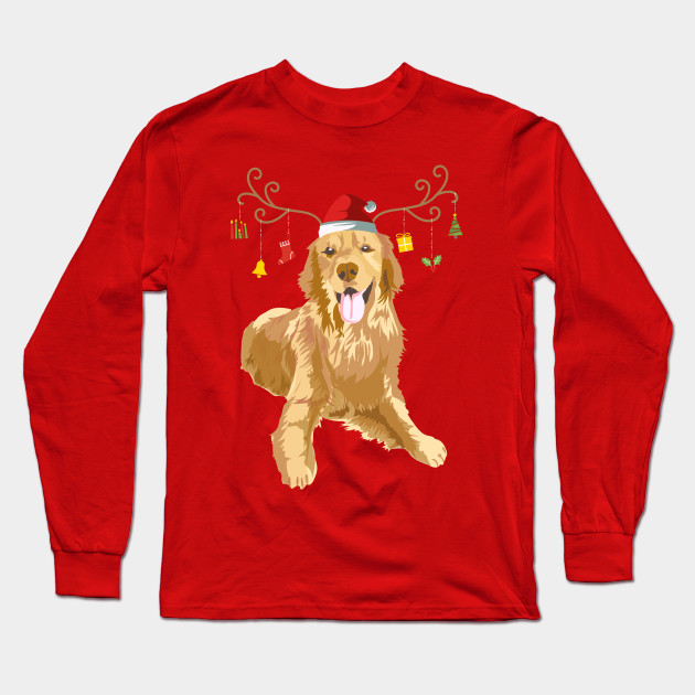 golden retriever ugly christmas sweater