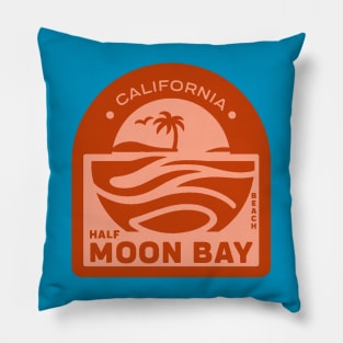 Half Moon Bay Badge Pillow