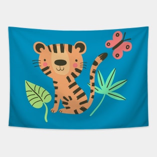 Tiny Tiger Tapestry