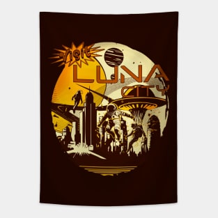 Visit Luna City! Tapestry