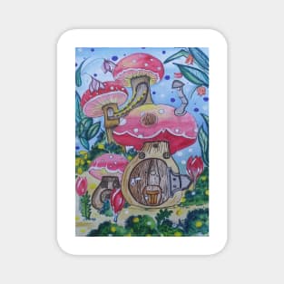 Mushroom land Magnet