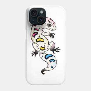 Pansexual Pride Leopard Gecko Phone Case