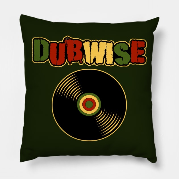 Dubwise-RastaRecord Pillow by AutotelicArt