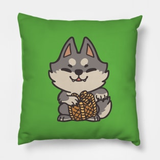 Maneki Wolf Pillow