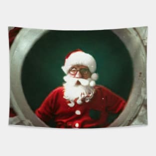 Santa's Reflection Tapestry