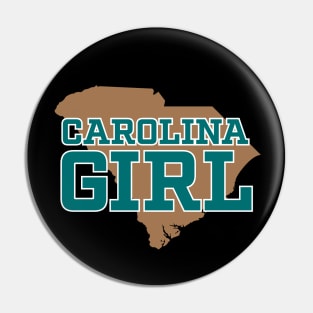 South Carolina Girl - Teal Bronze SC Pin