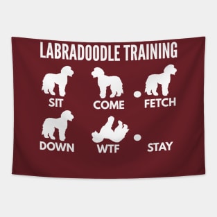 Labradoodle Training Labradoodle Dog Tricks Tapestry