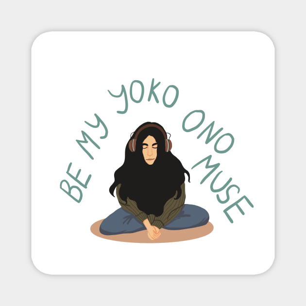 Yoko Ono Muse Magnet by Binka