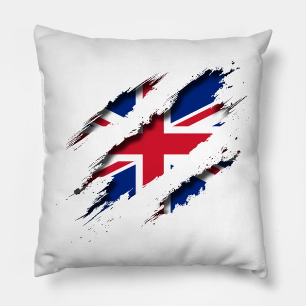 Great Britain Shredding Pillow by blackcheetah