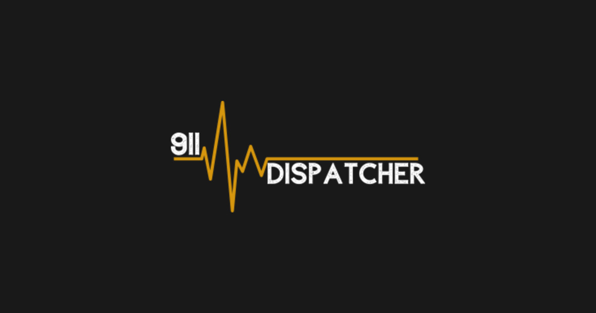 911 dispatcher thin gold line heartbeat - 911 Dispatcher Heartbeat