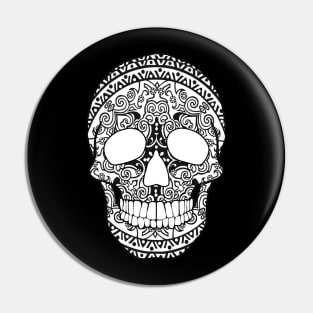 Mandala Skull Pin