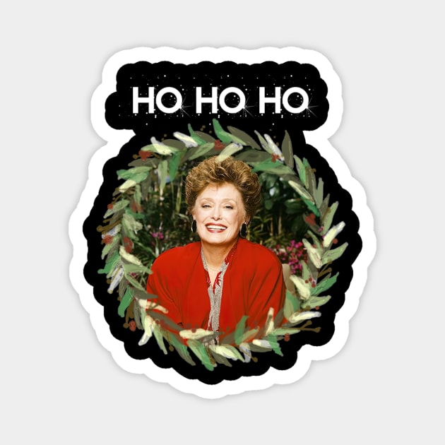 Ho Ho Ho - Blanche Devereaux Christmas From The Golden Girls Magnet by ThomaneJohnson