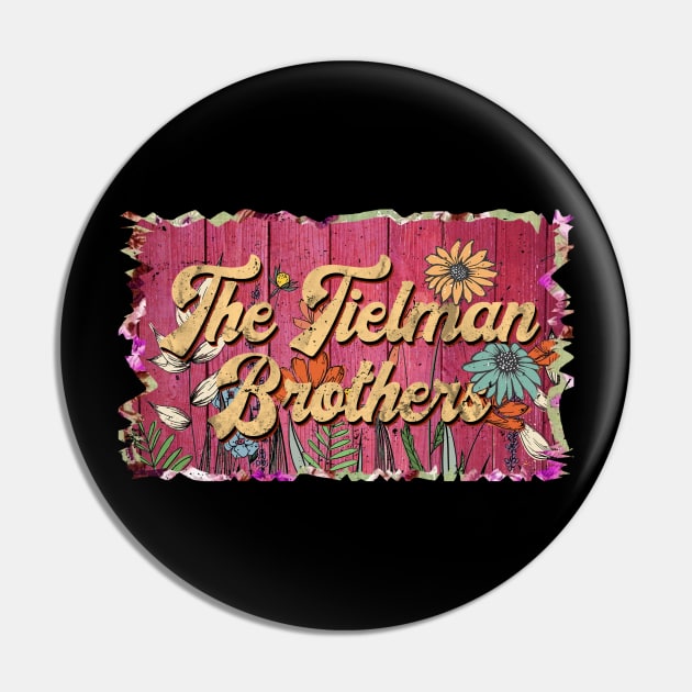 Classic Tielman Personalized Flowers Proud Name Pin by BilodeauBlue