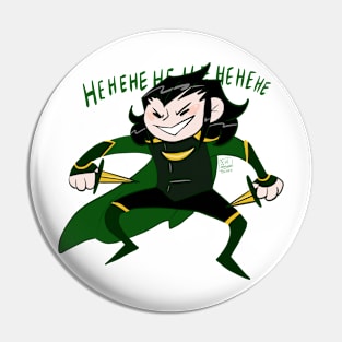 God of Mischief (And Knifes) Pin