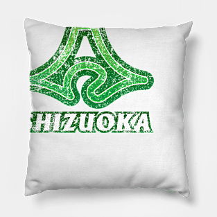 Shizuoka Prefecture Japanese Symbols Distressed Pillow