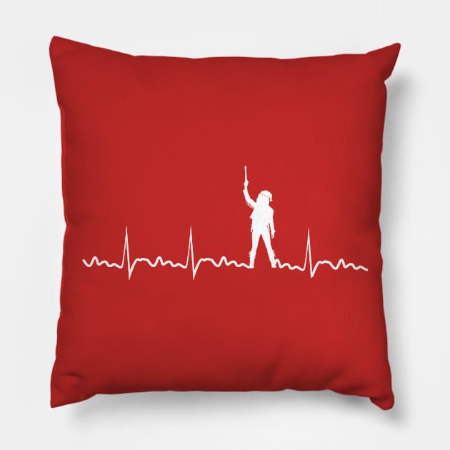 Earpmas HeartBeat - Wynonna Earp Christmas Pillow by viking_elf