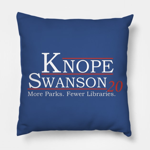 Knope Swanson 2020 Pillow by rgritzke@gmail.com