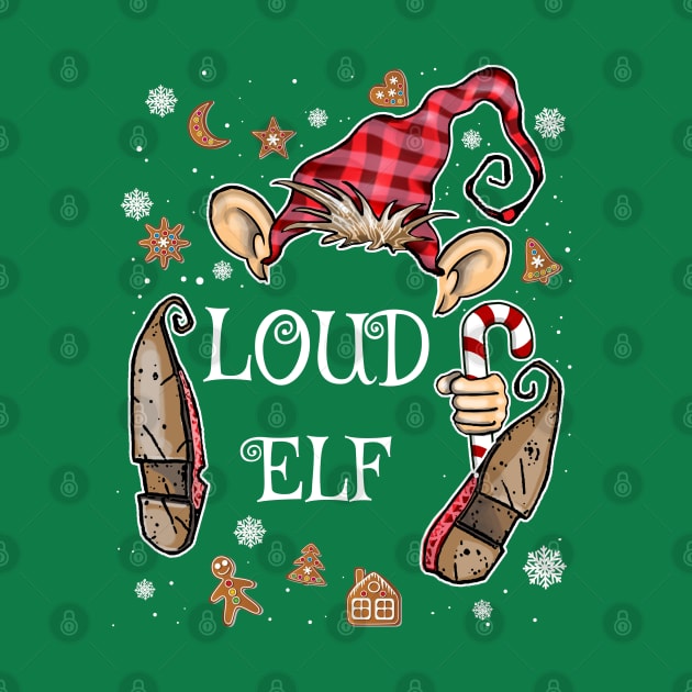 Funny Loud Elf Christmas Costume by ArtedPool