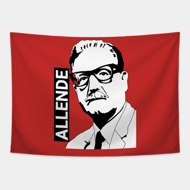 Salvador Allende Tapestry by WellRed