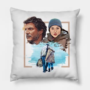 the last of us tv series " TLOU " tshirt sticker etc. design by ironpalette Pillow